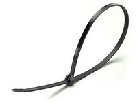 Стяжки нейлоновые с металлическим зубом КСЗ 8x350 (черные) Fortisflex
