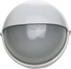 Светильник уличный влагозащищенный с верхним защитным кожухом, круг, цвет белый, 100Вт - фото 1
