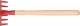 Грабельки прямые с деревянной ручкой, 6 зубьев - фото 1