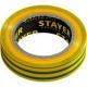 STAYER Protect-10 Изолента ПВХ, не поддерживает горение, 10м (0,13х15 мм), желто-зеленая - фото 1