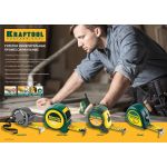 Рулетка KRAFTOOL "EXPERT" с нейлоновым покрытием, обрезин корпус, 3/13мм Kraftool