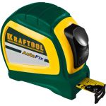 Рулетка KRAFTOOL "EXPERT",автостоп,двусторон шкала с нейлон покрытием,обрезин крюк, двухкомп корпус,8мх25мм Kraftool