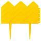 Бордюр декоративный GRINDA для клумб, 14х310см, желтый - фото 1