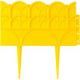 Бордюр декоративный GRINDA для цветников, 14х310см, желтый - фото 1