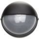 Светильник уличный влагозащищенный с верхним защитным кожухом, круг, цвет черный, 100Вт - фото 1