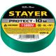 STAYER Protect-10 Изолента ПВХ, не поддерживает горение, 10м (0,13х15 мм), зеленая - фото 2