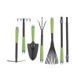 Набор садового инструмента: совок, грабли веерные, рыхлитель, грабли 5-зубые, мотыжка, комплект удленных ручек. - фото 1