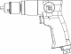 Дрель пневматическая с реверсом, 1800 об/мин, патрон 10 мм - фото 2