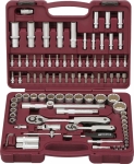 Набор инструмента универсальный 1/4", 1/2"DR с головками торцевыми 12-гранными, 94 предмета Thorvik