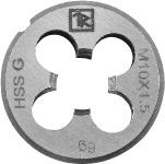 MDG305 Плашка D-DRIVE круглая ручная с направляющей в наборе М3х0.5, HSS, Ф25х9 мм Thorvik