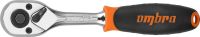 Рукоятка трещоточная 1/4"DR, 48 зубцов Ombra