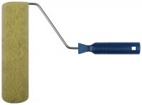 Валик полиакриловый нитяной, диаметр 40/76 мм, ворс 18 мм, бюгель 6 мм, зеленый, 230 мм FIT