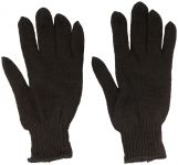Перчатки вязаные утепленные, полушерстяные, двойной вязки (3 нити)