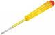 Отвертка индикаторная, желтая ручка, 100-250 В, 140 мм - фото 1