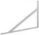 Уголок-кронштейн усиленный белый 400х280 мм - фото 1