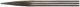 Шарошка карбидная Профи, штифт 3 мм (мини), коническая - фото 1