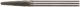 Шарошка карбидная Профи, штифт 3 мм (мини), коническая с закруглением - фото 1