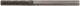 Шарошка карбидная Профи, штифт 3 мм (мини), цилиндрическая - фото 1