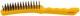 Корщетка стальная, желтая пластиковая ручка, 275 мм, 4-х рядная - фото 1
