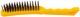Корщетка стальная, желтая пластиковая ручка, 275 мм, 5-ти рядная - фото 1
