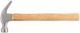 Молоток-гвоздодер, деревянная ручка 25 мм, 340 гр. - фото 1