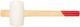 Киянка резиновая белая, деревянная ручка 70 мм - фото 1