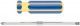 Отвертка с переставным жалом, CrV сталь, сине-желтая пластиковая ручка 6х70 мм PH2/SL6 - фото 1