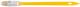 Кисть радиаторная, натуральная светлая щетина, желтая пластиковая ручка  1