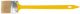 Кисть радиаторная, натуральная светлая щетина, желтая пластиковая ручка 2,5