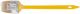 Кисть радиаторная, натуральная светлая щетина, желтая пластиковая ручка 2,5