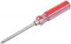 Отвертка с переставным жалом, пластиковая красная прозрачная ручка 6х85 мм PH2/SL6 - фото 2
