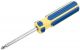 Отвертка с переставным жалом, CrV сталь, сине-желтая пластиковая ручка 6х70 мм PH2/SL6 - фото 2