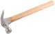 Молоток-гвоздодер, деревянная ручка 25 мм, 340 гр. - фото 2