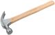 Молоток-гвоздодер, деревянная ручка 27 мм, 450 гр. - фото 2