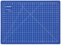 Коврик "ЭКСПЕРТ", непрорезаемый, 3мм, цвет синий, 300х220 мм Зубр