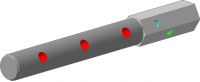 УД-2 удлинитель HEX 23 - круг 30мм, набор 2 шт Зубр