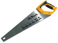 Ножовка по дереву 350 мм, средний зуб, 7 зубьев на дюйм, 3-гранная заточка, двухкомп. ручка In Work
