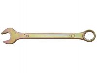 Ключ комбинированный 12 мм, углеродистая сталь, желтое цинковое покрытие In Work