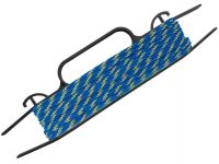Веревка плетеная с сердечником 5 мм х 30 м, синяя с желтой нитью, б/рамка MAESTRO