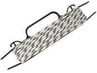 Веревка плетеная с сердечником 8 мм х 20 м, белая с черной нитью, б/рамка MAESTRO