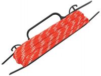 Веревка плетеная с сердечником 10 мм х 15 м, красная с белой нитью, б/рамка MAESTRO