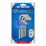 Набор Г-образных TORX, T10-T50, короткие с отверстием, 9 предметов KING TONY