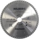 Диск пильный серия Industrial Металл 250*60Т*30 мм Hilberg