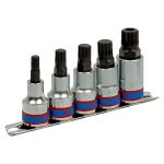 Набор торцевых насадок 1/2", SPLINE, М8-М16, 5 предметов KING TONY