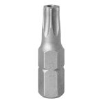Вставка (бита) торцевая 1/4", TORX, T20, L = 25, с отверстием KING TONY