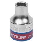 Головка торцевая стандартная двенадцатигранная 3/8", 1/4", дюймовая KING TONY
