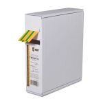 Термоусадочные цветные трубки в компактной упаковке T-BOX 4/2 желто-зеленый (10м) КВТ