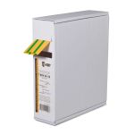 Термоусадочные цветные трубки в компактной упаковке T-BOX 20/10 желто-зеленый (10м) КВТ