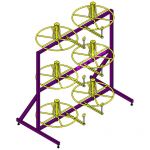 Стеллаж для хранения и размотки бухт кабеля типа СБ 6
<br> СБ 6-0,4-30 СБ 6-0,5-30 СБ 6-0,6-30 СБ 6-0,7-50 СКБО