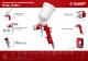 ЗУБР MS 200-3, 1.2, 1.5, 1.8 мм, пневматический краскопульт с верхним бачком (06458) - фото 8
